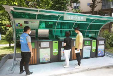 華展貓先生，湖北武漢智能垃圾分類項(xiàng)目，智能垃圾房廠家，垃圾分類亭