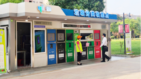 華展貓先生，垃圾分類運(yùn)營(yíng)，社區(qū)垃圾分類房