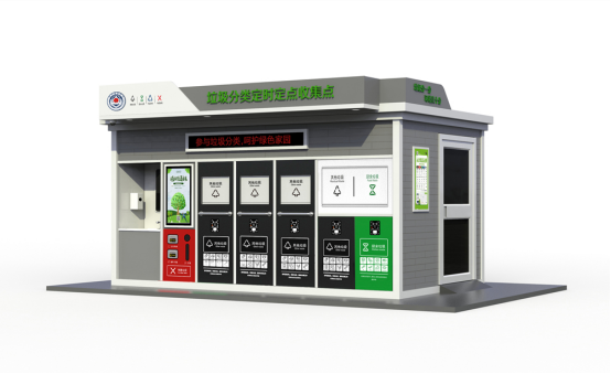垃圾房效果圖，智能垃圾房，垃圾分類收集點(diǎn)，回收站生產(chǎn)廠家，垃圾分類定時(shí)定點(diǎn)收集點(diǎn)
