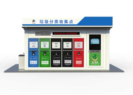 垃圾房效果圖，智能垃圾房，垃圾分類收集點(diǎn)，回收站生產(chǎn)廠家，垃圾分類定時(shí)定點(diǎn)收集點(diǎn)