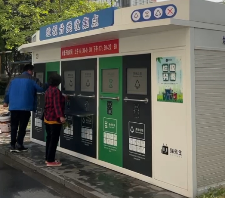 智能垃圾房,垃圾收集點，清潔屋,小區(qū)垃圾分類站生產(chǎn)廠家