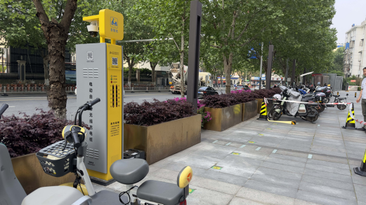 電動自行車充電樁，智能無線充電，電單車充電樁廠家