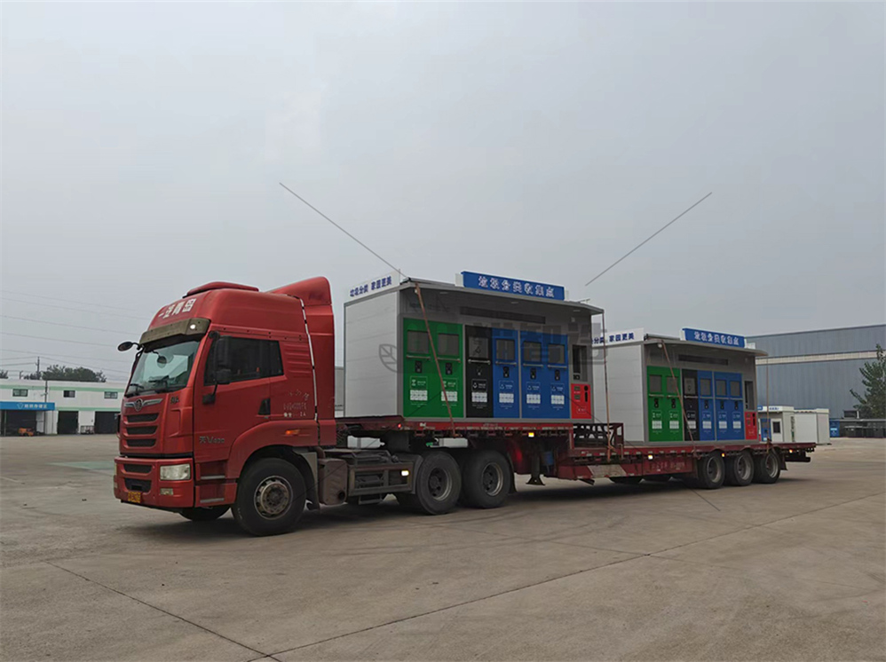 華展貓先生智能分類垃圾房，清潔小屋，垃圾分類收集站生產(chǎn)廠家